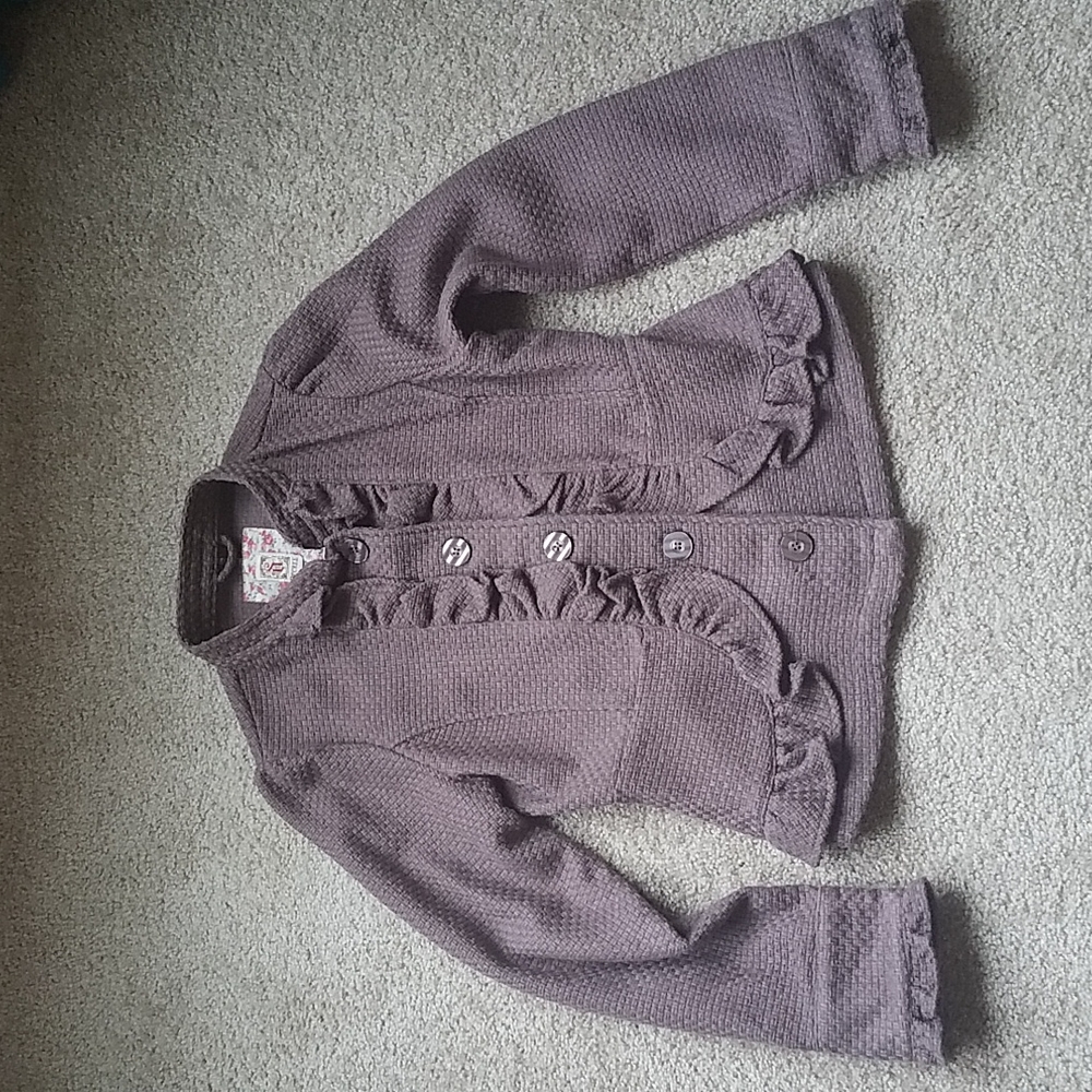 Decree Jacket / Blazer with Ruffle Details, Size Large, EUC